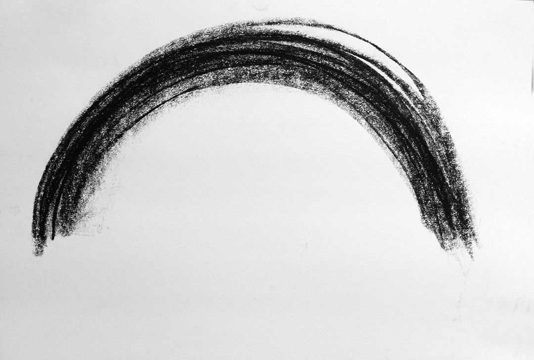 003_Formelhaftes_Zeichnen Kreide-Zeichnung, Acarde, aus dem Formehaften Zeihnen